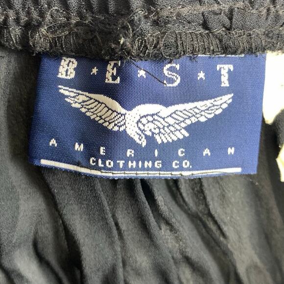 Best American Clothing Co Vintage Sheer Crinkled Maxi Skirt Size L - Picture 4 of 6